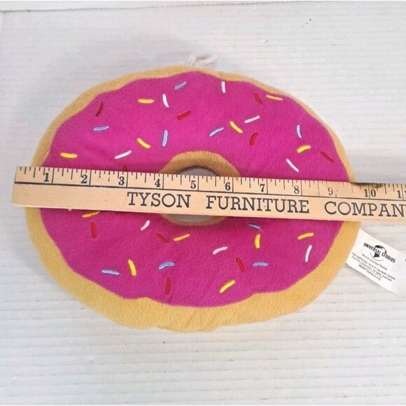 The Simpsons Universal Studios 9" Pink Donut Plush Pillow w/ Sprinkles Homer Toy - Picture 3 of 3